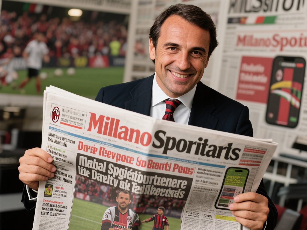 接手《米兰体育报》后，他并未满足于传统报纸的模式，